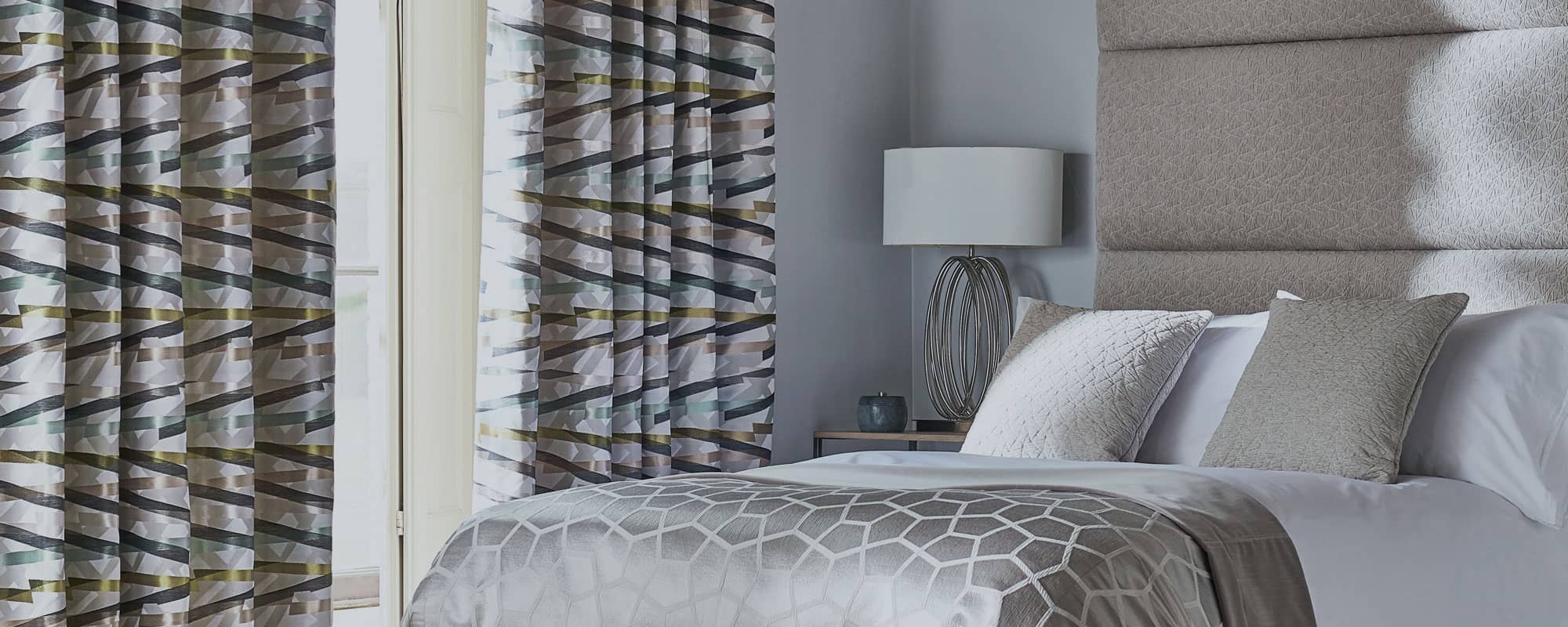 Ready made curtains in Chester property bedroom