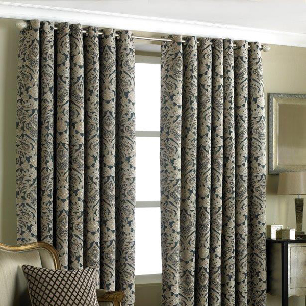 Ready made curtains on pole