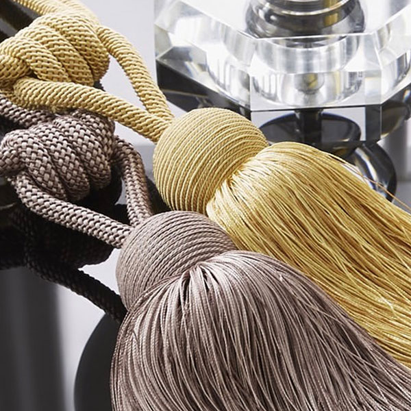 Extravagant curtain tiebacks