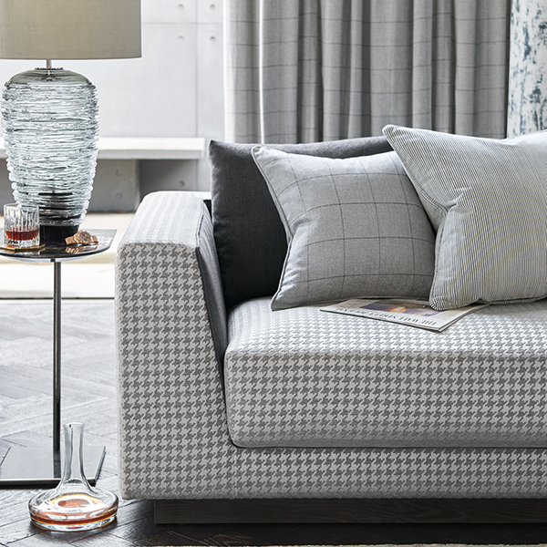 Re-upholstered sofa in Chester