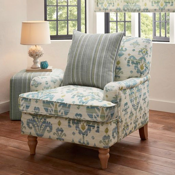 Re-upholstered chair at Shrewsbury home