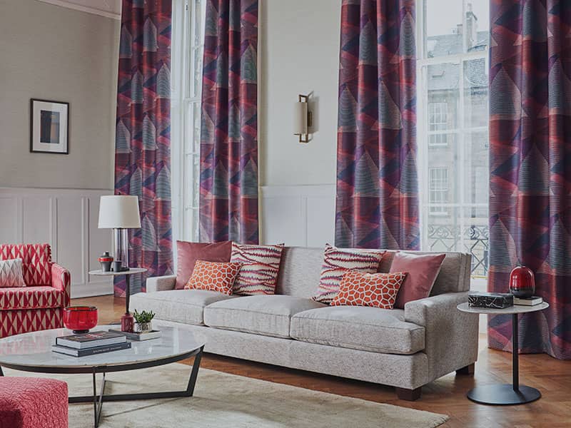 Re-upholstered sofa in Knutsford home